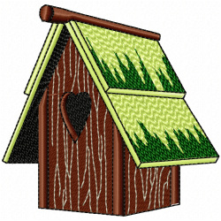 Bird Houses Embroidery Design 11 Bird Houses Embroidery Design 11
